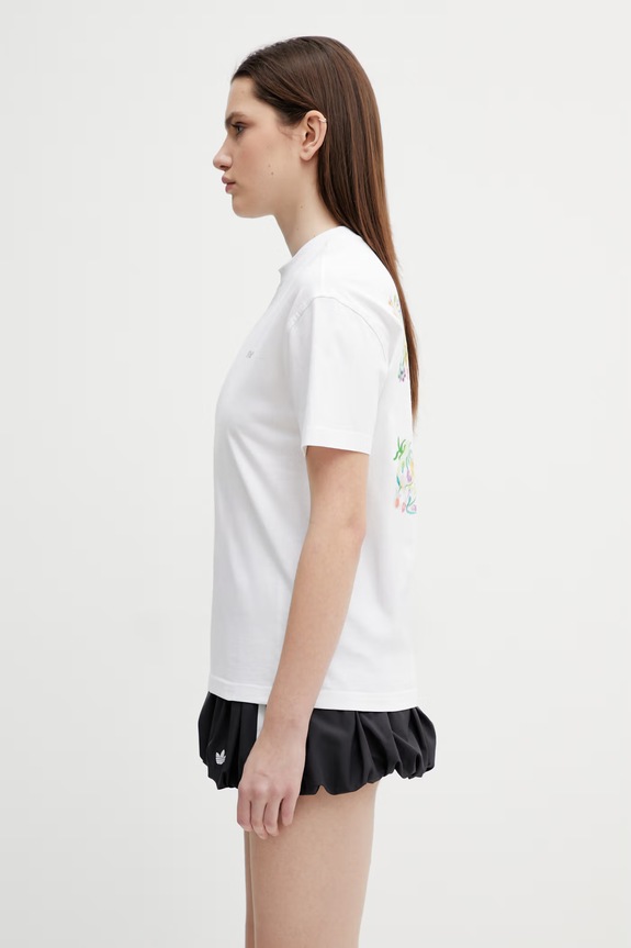 Off-White cotton t-shirt Arrow Glowing Flower 2AA089S26JER002 white SS26