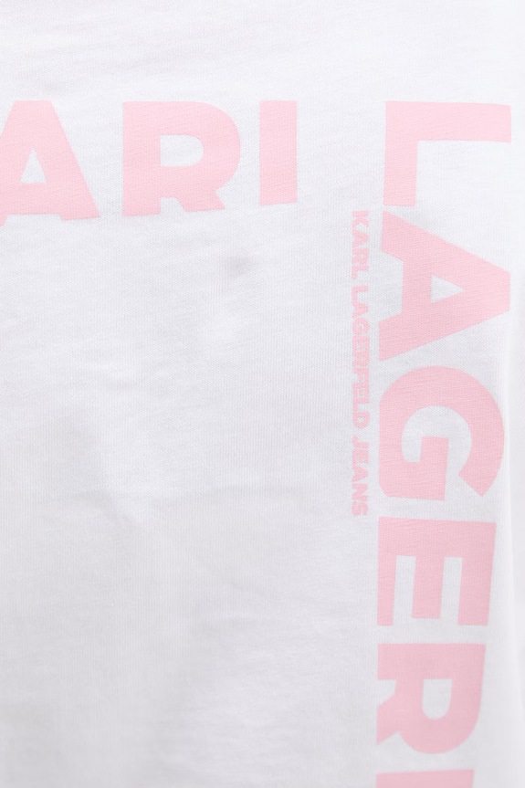 Karl Lagerfeld Jeans tricou pentru femei, din bumbac B2W17069 alb