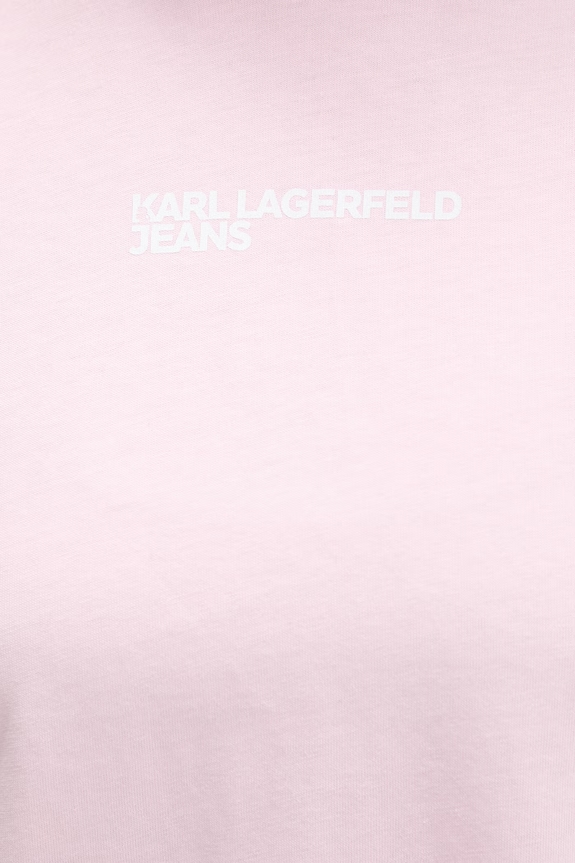 Karl Lagerfeld Jeans tričko dámske bavlnené B2W17069 ružová