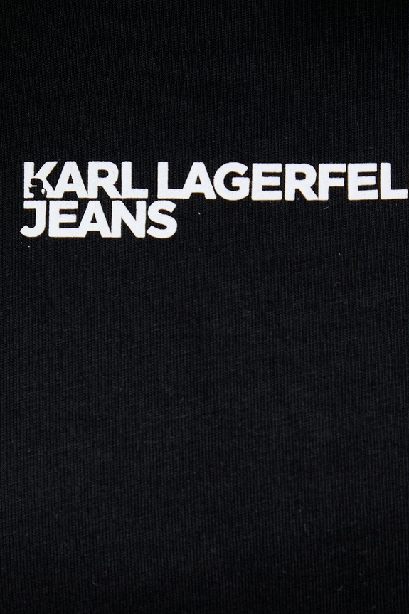 Karl Lagerfeld Jeans tričko dámske bavlnené B2W17069 čierna