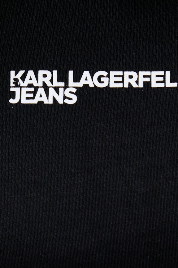 Karl Lagerfeld Jeans tričko dámske bavlnené B2W17069 čierna