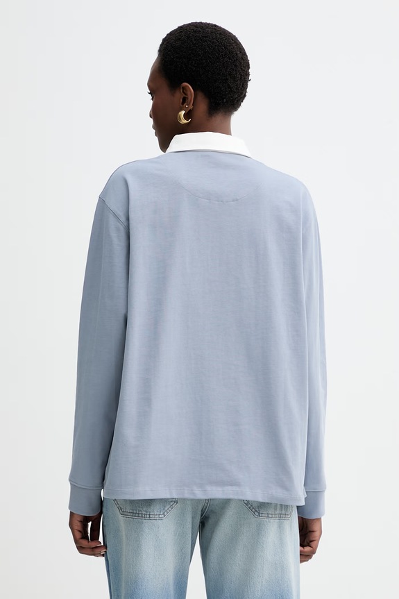 Odzież MUNTHE longsleeve bawełniany BECENT 261114026166 niebieski