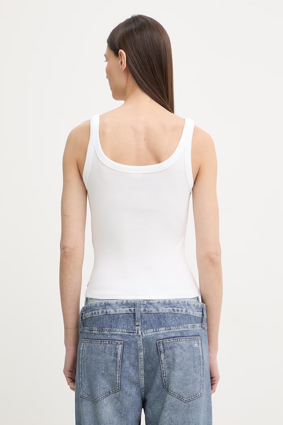 Odzież Levi's top damski ESSENTIAL RIBBED TANK 005IN biały
