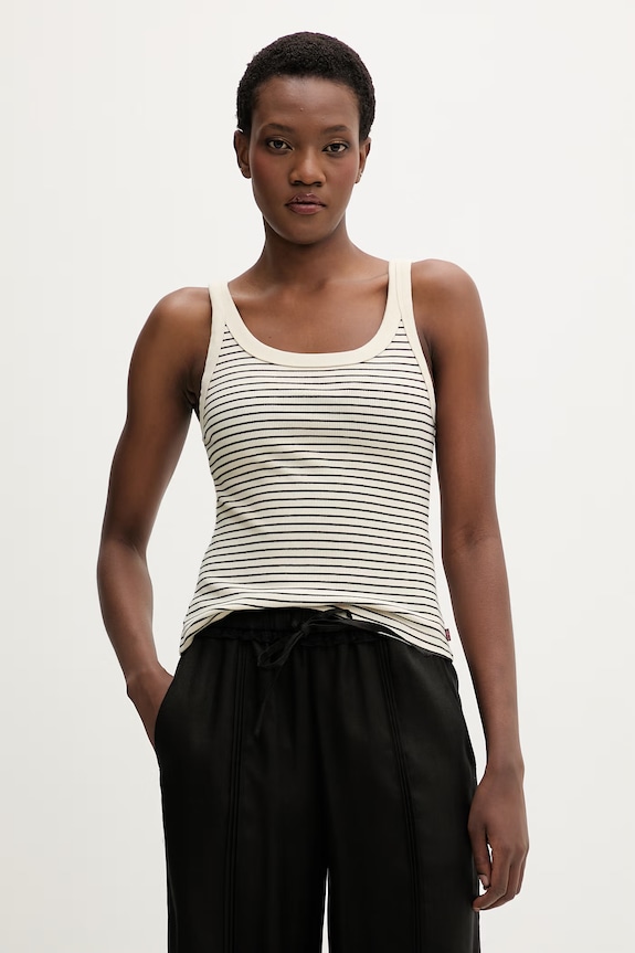 Levi's top dámsky ESSENTIAL RIBBED TANK béžová 005IN