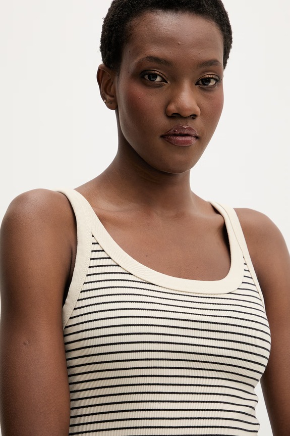 Levi's top dámsky ESSENTIAL RIBBED TANK béžová 005IN