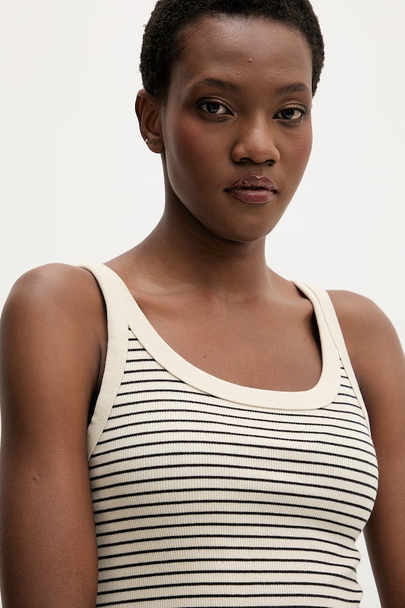 Levi's top dámsky ESSENTIAL RIBBED TANK béžová 005IN