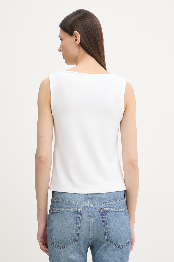 Îmbrăcăminte Levi's top pentru femei, din bumbac SL BOATNECK 005IZ alb