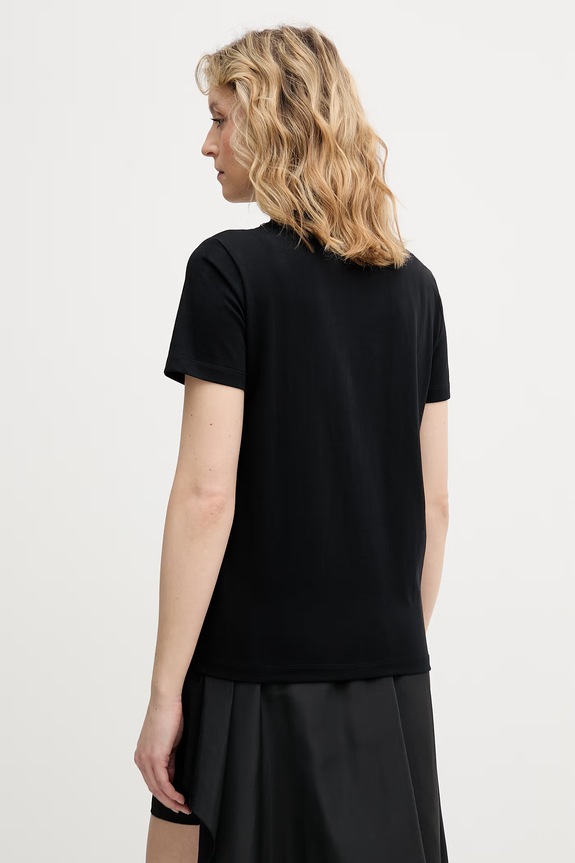 Odzież Karl Lagerfeld t-shirt damski bawełniany B2W17017 czarny