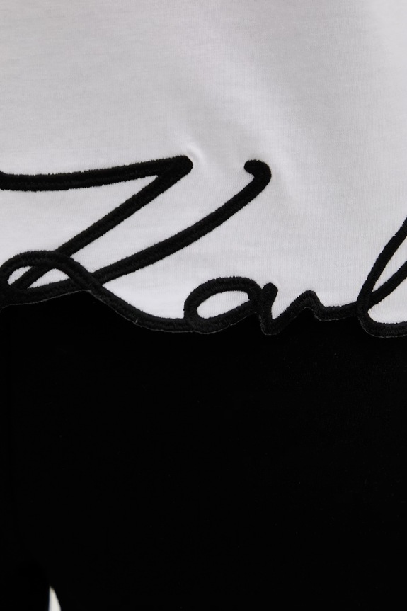 Karl Lagerfeld Top za žene od pamuka B2W17018 bijela
