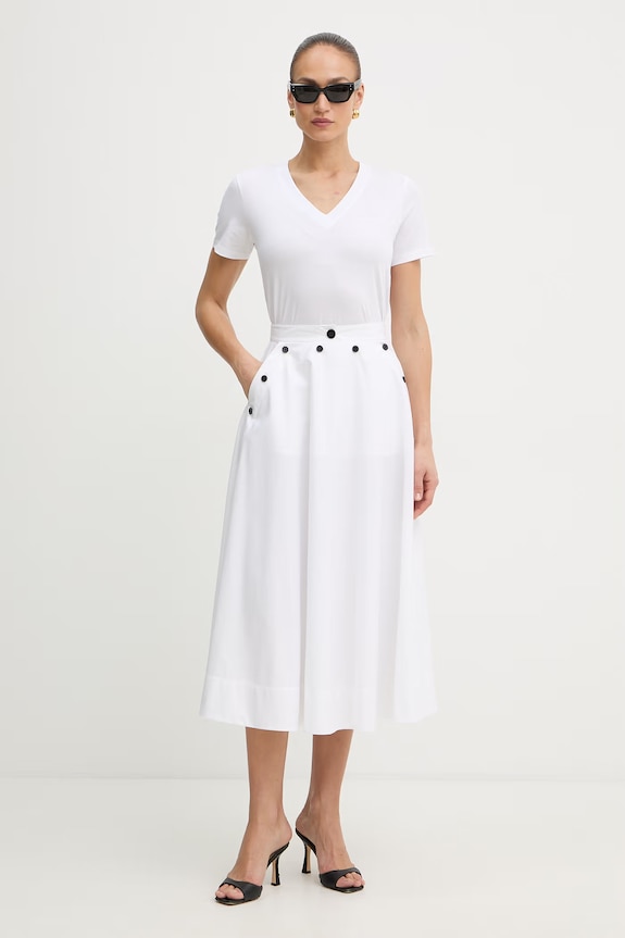 Karl Lagerfeld tricou pentru femei, din bumbac B2W17096 alb AA00
