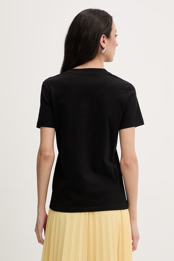 Îmbrăcăminte Karl Lagerfeld tricou pentru femei, din bumbac B2W17096 negru