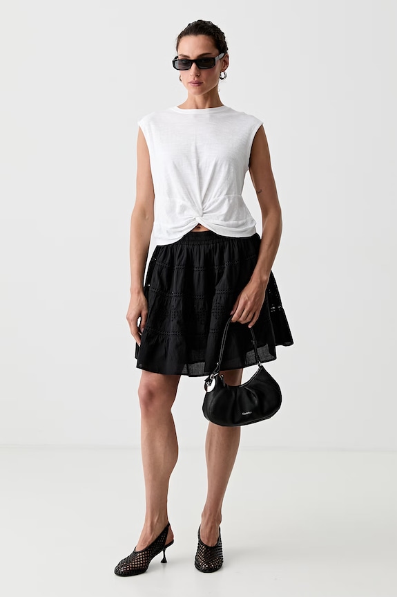 Levi's top damski bawełniany TWISTED FEMME SS 005JP beżowy SS26