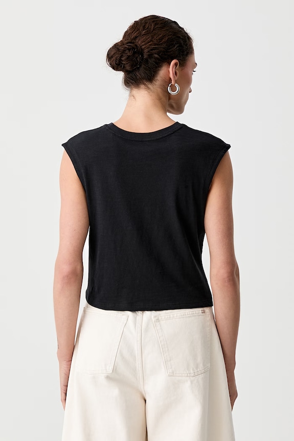 Odzież Levi's top damski bawełniany TWISTED FEMME SS 005JP czarny