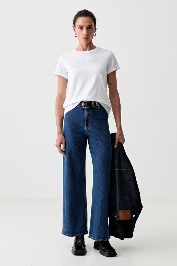 Levi's T-shirt oversize damski bawełniany THE PERFECT TEE 17369.3355 biały SS26