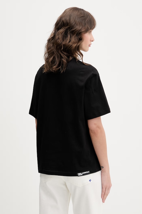 Oblečenie Karl Lagerfeld Jeans dámske bavlnené B2W17073 čierna