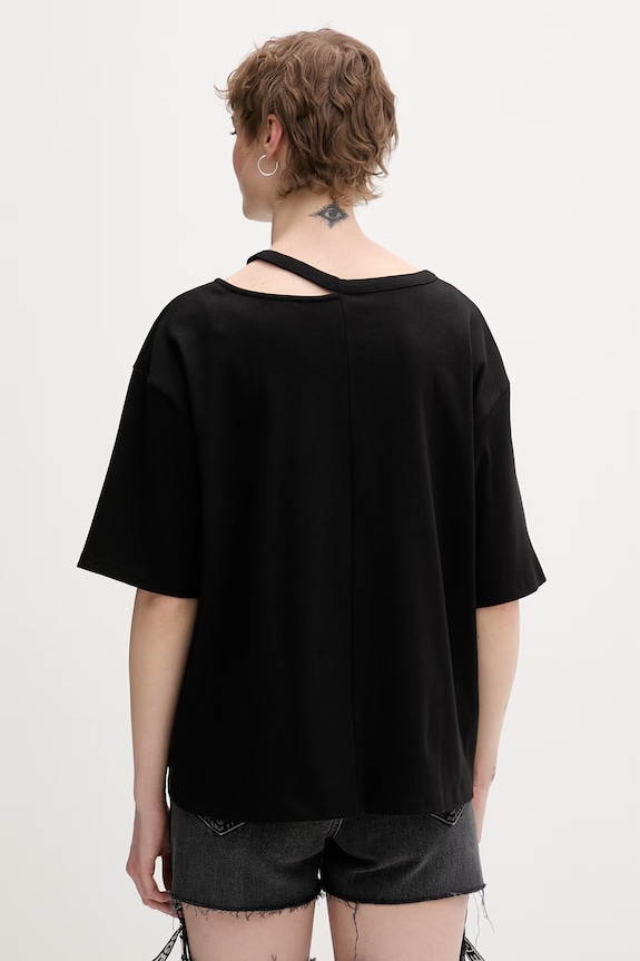 Ρούχα Karl Lagerfeld Jeans T-shirt Γυναικείο B2W17077 μαύρο