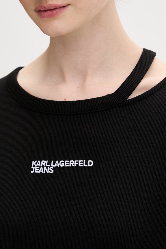 Karl Lagerfeld Jeans T-shirt Γυναικείο B2W17077 μαύρο