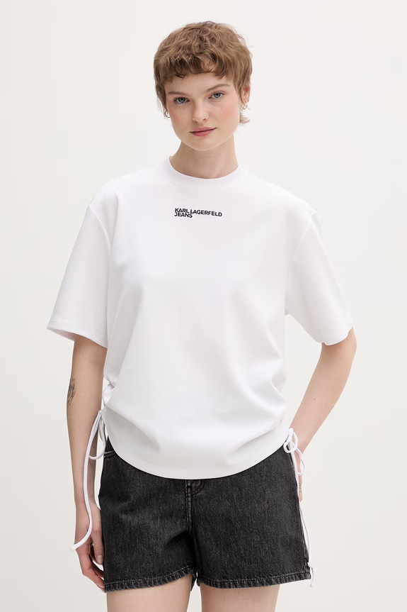 Karl Lagerfeld Jeans t-shirt damski biały B2W17074