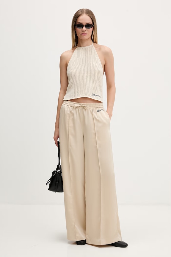 Karl Lagerfeld Jeans dámsky bavlnený top B2W18023 béžová SS26