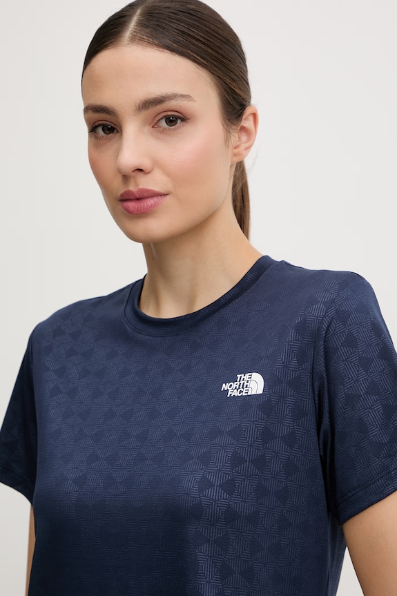 The North Face tréningové tričko dámske FLEX EMBOSSED tmavomodrá NF0A8G8C8K21