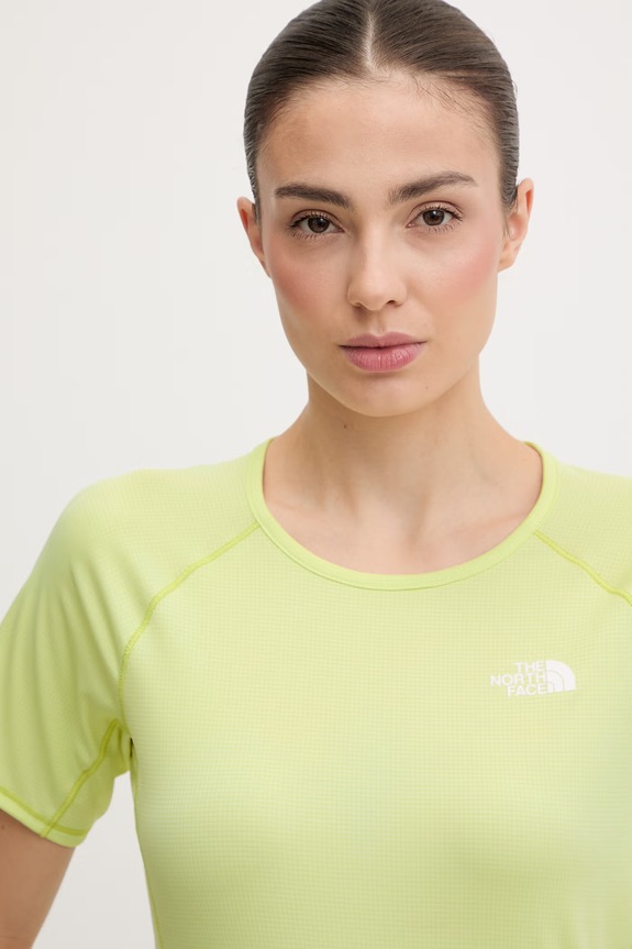 The North Face t-shirt γυμναστικής γυναικείο SUNRISER NF0A8BBXG6O1 μπεζ