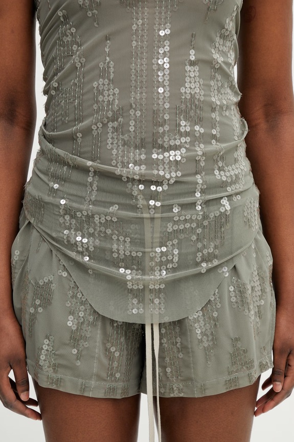 Rick Owens Lilies Basic halenka na ramínka dámská s filtry zelená LI01F7101.TUSM21