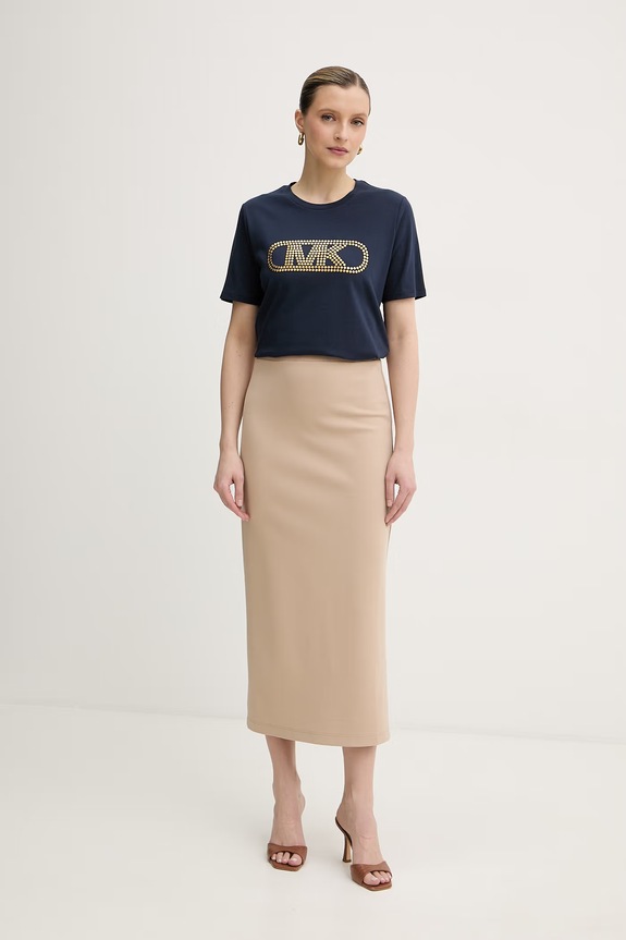 MICHAEL Michael Kors tricou pentru femei, din bumbac MS651SC97J bleumarin SS26