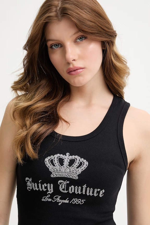 Juicy Couture top női GOTHIC VEST fekete JCBLV126807