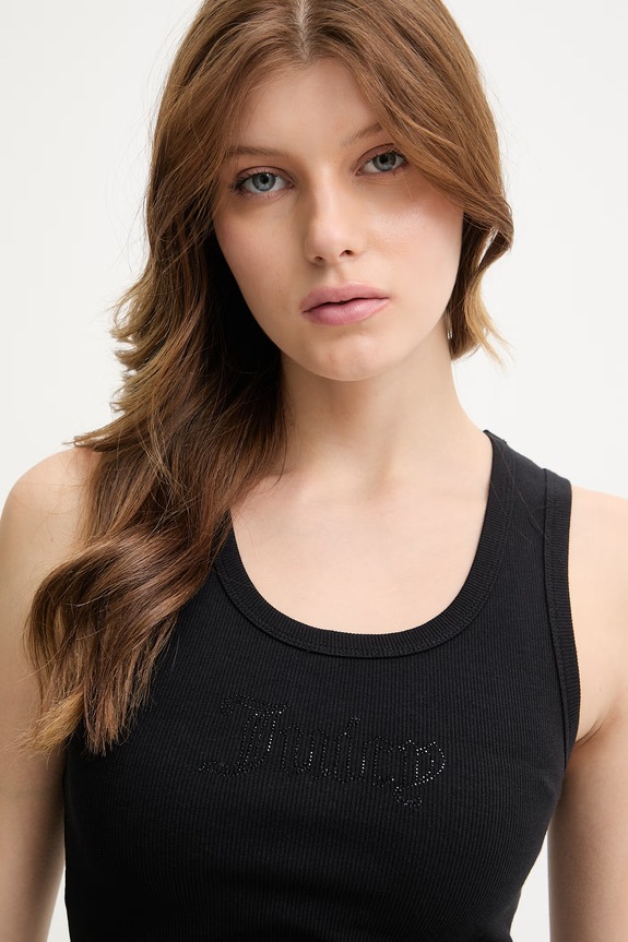 Ruházat Juicy Couture top női RACER VEST JCWLV126308 fekete
