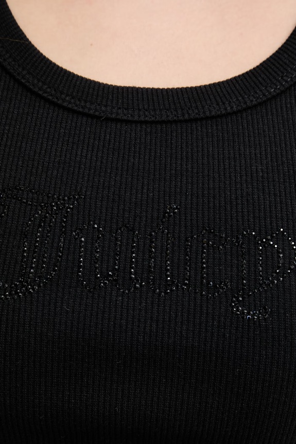 Juicy Couture top női RACER VEST fekete JCWLV126308