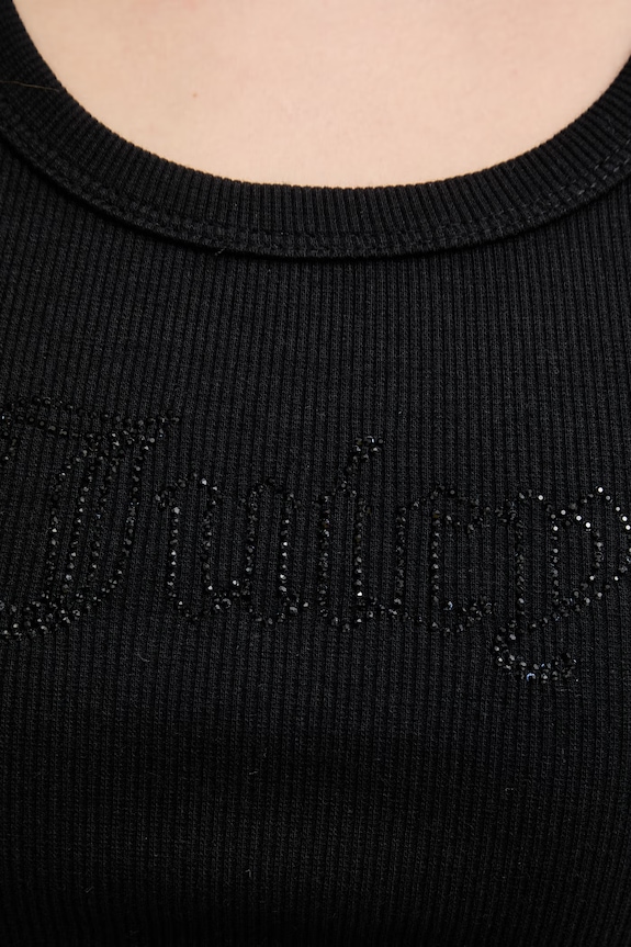 Juicy Couture top női RACER VEST fekete JCWLV126308