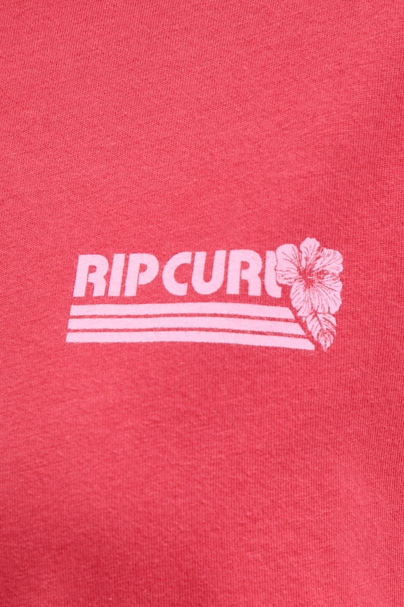 Rip Curl tričko dámske bavlnené OCEAN BREAK 0MGWTE červená
