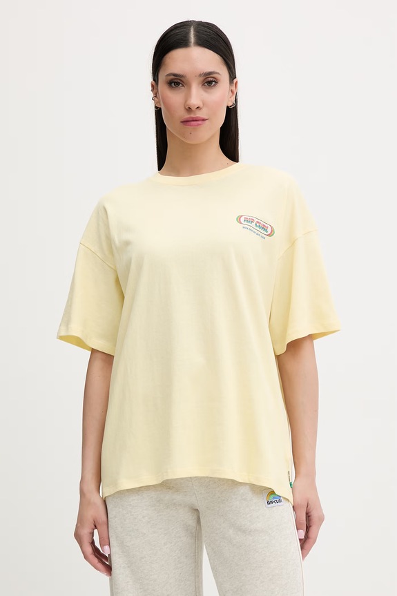 Oblečenie Rip Curl Tričko dámske bavlnené SURF REVIVAL 0MHWTE žltá