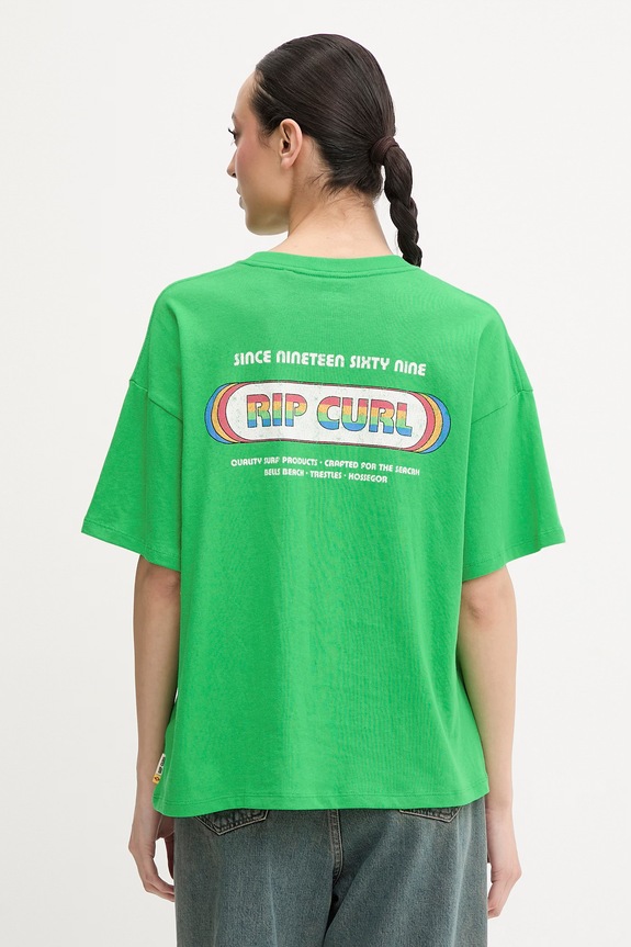 Rip Curl tricou pentru femei, din bumbac SURF REVIVAL verde 0MHWTE