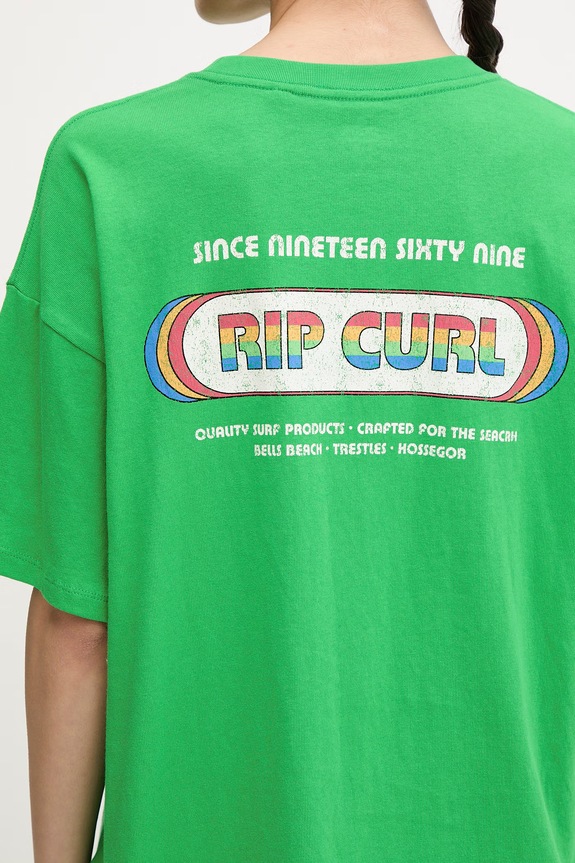 Rip Curl tricou pentru femei, din bumbac SURF REVIVAL 0MHWTE verde