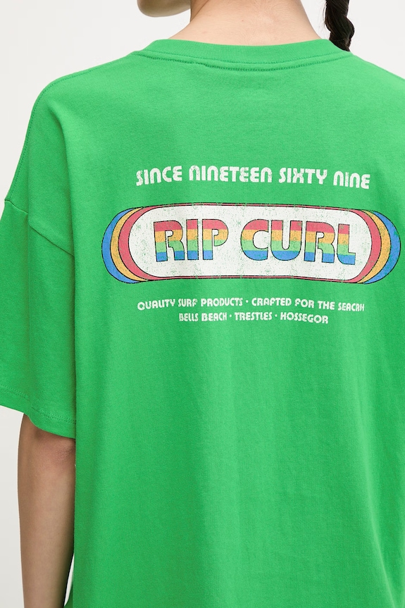 Rip Curl tricou pentru femei, din bumbac SURF REVIVAL 0MHWTE verde