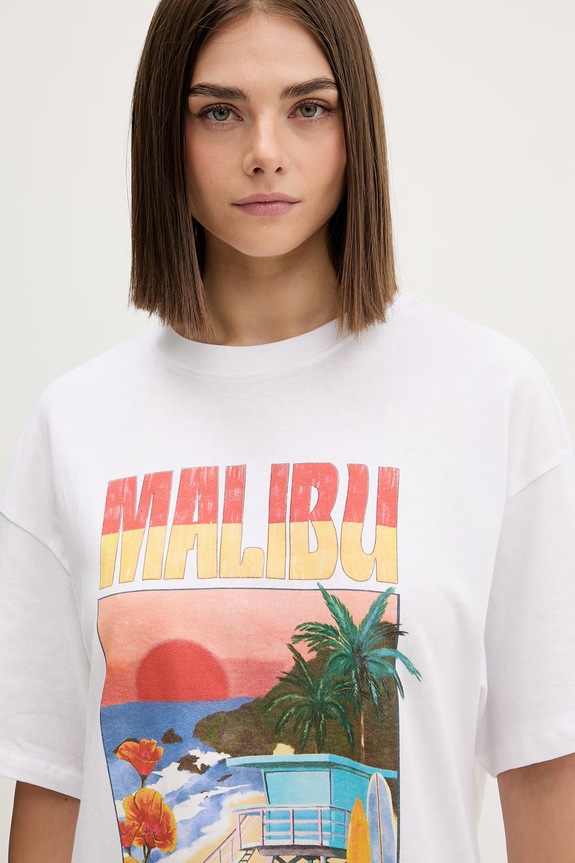 Rip Curl damskie bawełniane HAYLEY O HERITAGE biały 0MTWTE