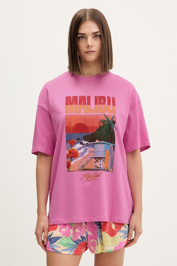 Rip Curl Γυναικεία βαμβακερά HAYLEY O HERITAGE ροζ 0MTWTE