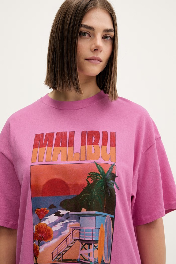 Rip Curl damskie bawełniane HAYLEY O HERITAGE różowy 0MTWTE