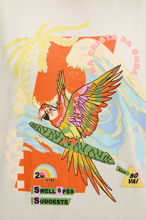 Rip Curl T-shirt damski bawełniany FARM RIO 0NFWTE beżowy
