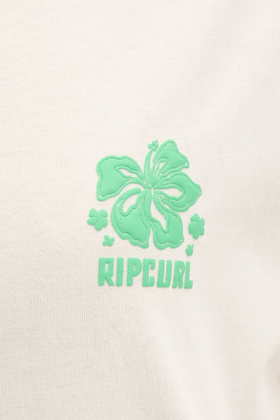 Rip Curl t-shirt γυναικείο βαμβακερό SURF PUFF PARTY PACK 0O5WTE μπεζ