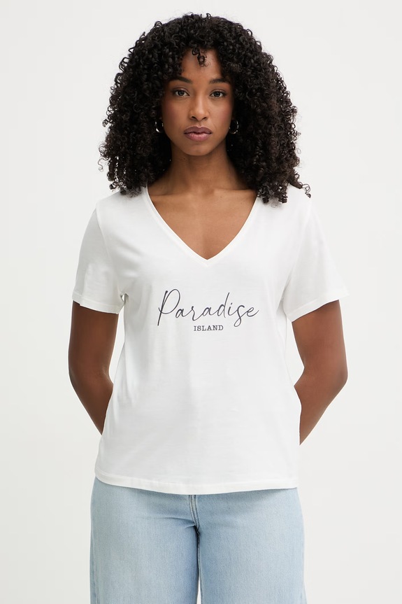 Morgan t-shirt damski biały DBEACH