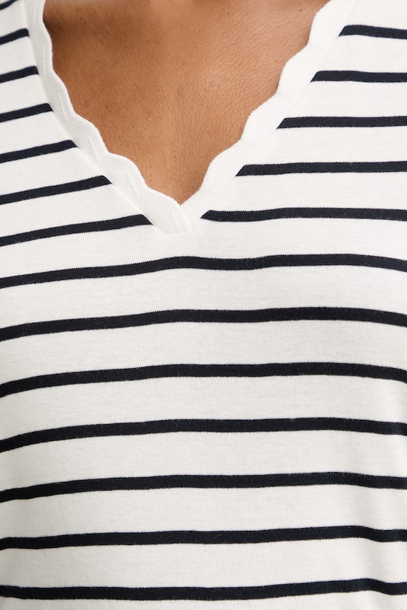 Morgan tricou pentru femei, din bumbac bej DIEGO