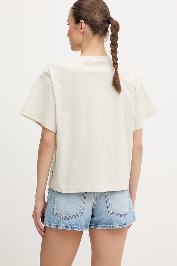 Ρούχα Hurley T-shirt Γυναικείο Βαμβακερό WTSEU00038 μπεζ