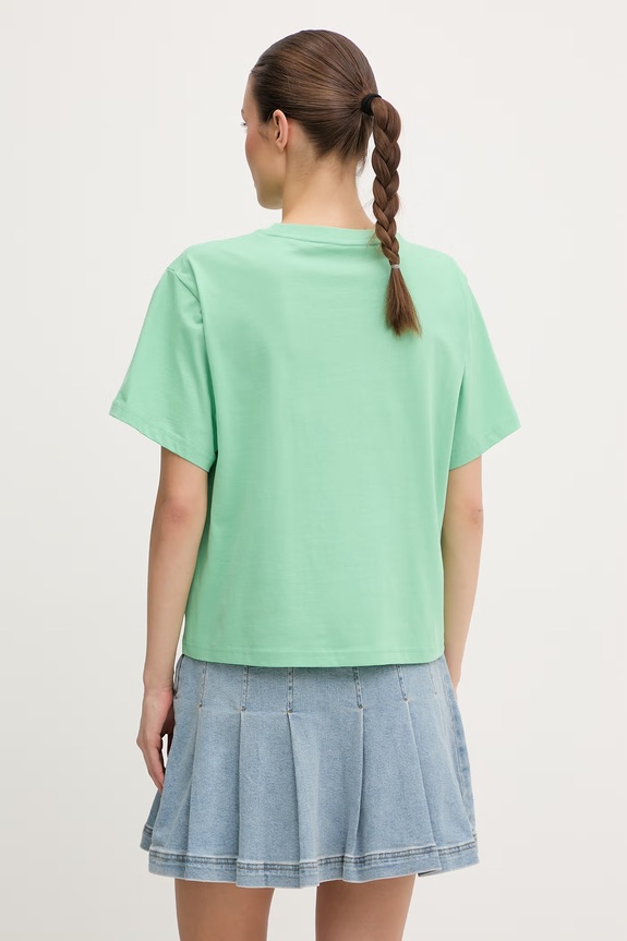 Ρούχα Hurley t-shirt γυναικείο βαμβακερό WTSEU00038 πράσινο