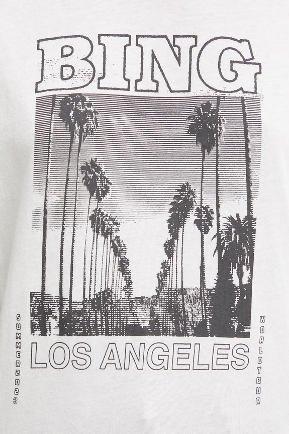 Anine Bing Louis t-shirt bawełniany damski biały A.08.11614
