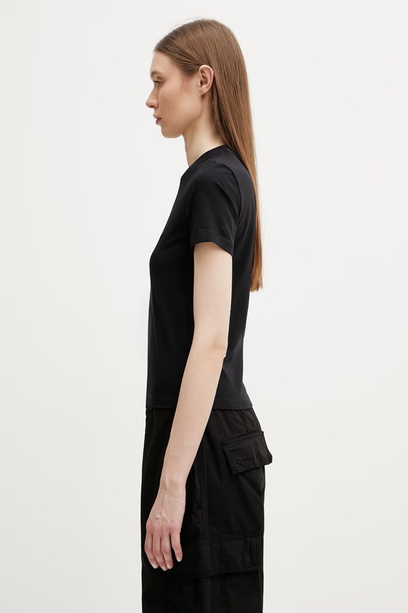 Carhartt WIP dámske bavlnené tričko W' S/S Luca T-Shirt I036365.89XX čierna SS26