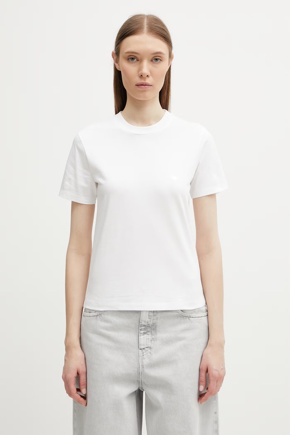 Carhartt WIP dámske bavlnené tričko W' S/S Luca T-Shirt biela I036365.02XX