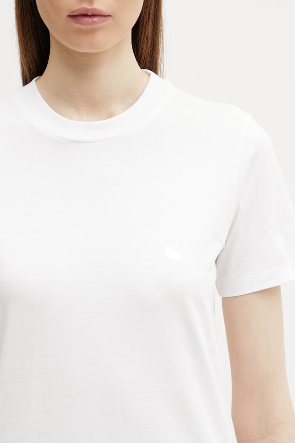Carhartt WIP dámske bavlnené tričko W' S/S Luca T-Shirt biela I036365.02XX