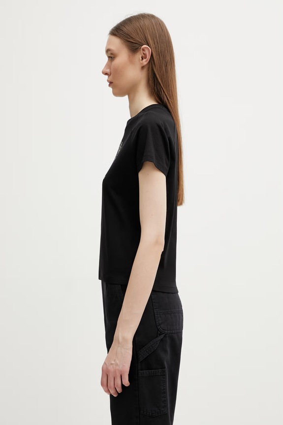 Carhartt WIP W' S/S Honest Work T-Shirt tričko bavlnené dámske I036379.0D2XX čierna SS26